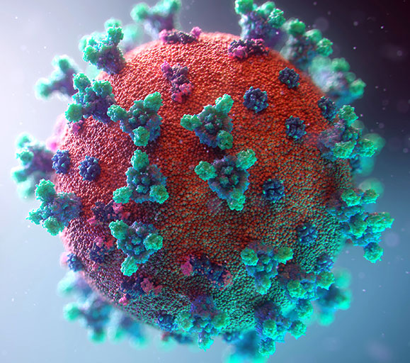 3D art of a virus