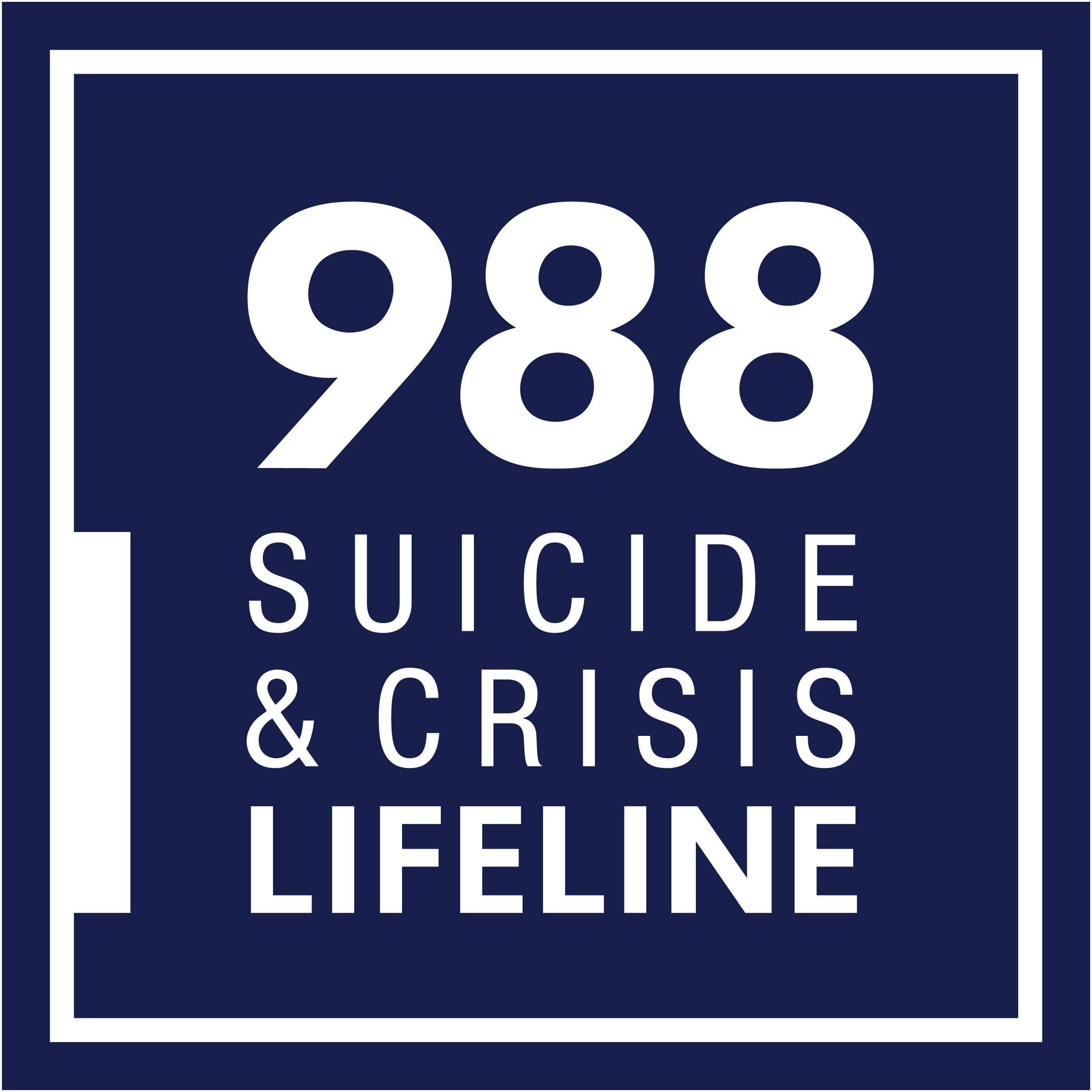 988 Suicide & Crisis Lifeline(TM) 9-8-8 988lifeline.org/
